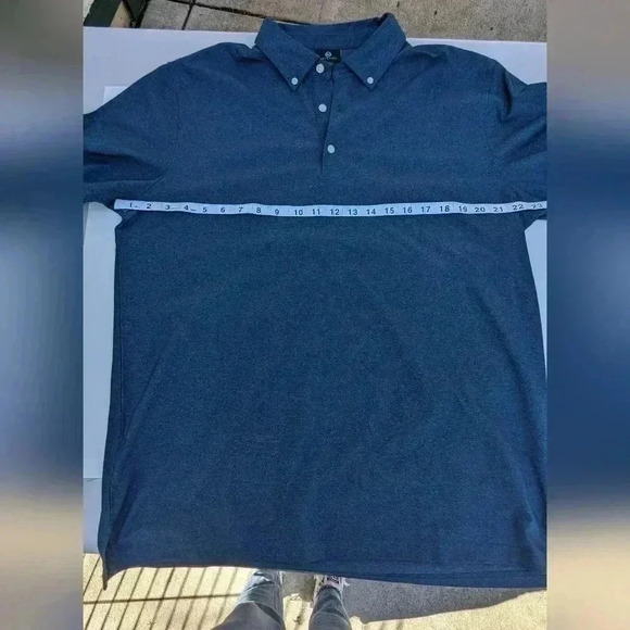 AG Mens Green Label Classic Blue Short Sleeve Polo Shirt Size XL NWOT - Picture 8 of 8